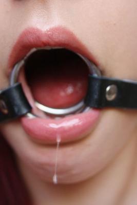 beautiful gagged faces