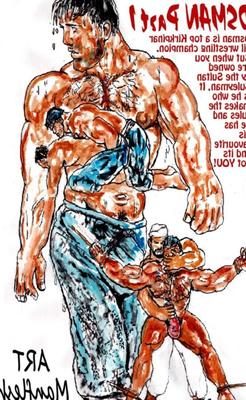 Manflesh Male v Male Gay Fighting Comic Books