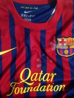 Cum on Barcelona football shirt