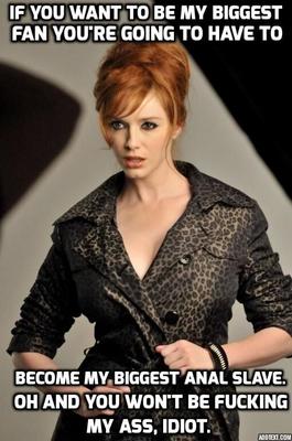 Instrucciones de juego anal de Christina Hendricks