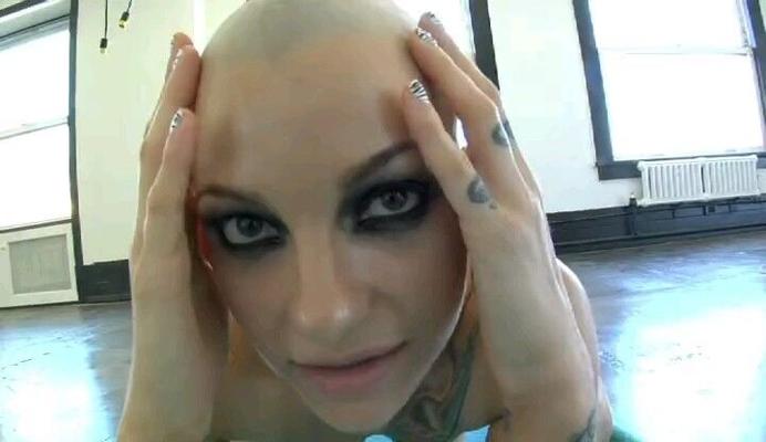 Belladonna Bald pussy and Head