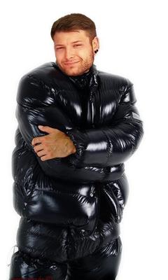 Sexy boys in hot shiny sexy jackets