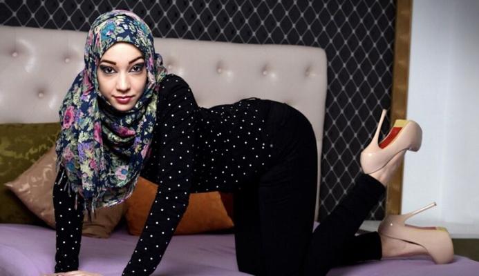 Hijab muslima estiletes de nylon