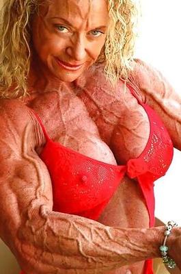 Ripped Veiny Older White Women!