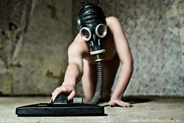 Short-haired gas mask model