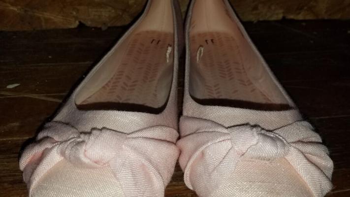 Time and Tru - Casual Ballet Flats w Twisted Vamp -- Blush