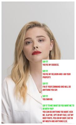 Chloe Moretz new mistress/scat captions