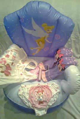 Conjunto de brinquedos Minnie e Tinkerbell (bebê adulto / menininha / maricas)