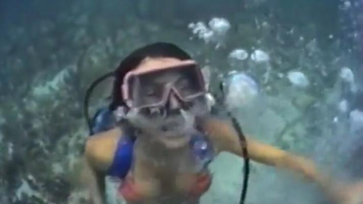 Peligro del buceo: fuera del aire