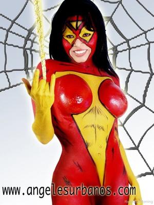 Superhero Venom Spiderwoman Body Art/Paint Latex