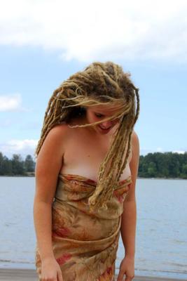 hippie goddess sadie hairy outdoors