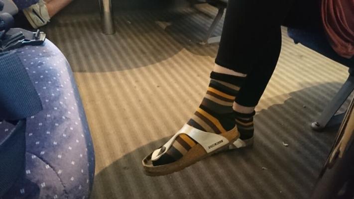 Birkenstock und Socken