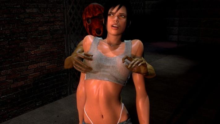 Gmod Horny ReDead gropes FF Alyx and squeezes her nipples