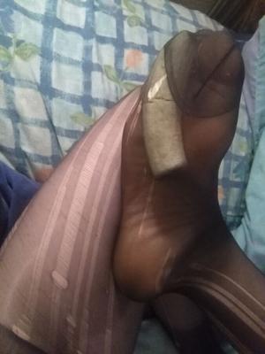 Piétinement de banane en collants