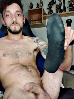 SUCKING MY STINKY SOCKS