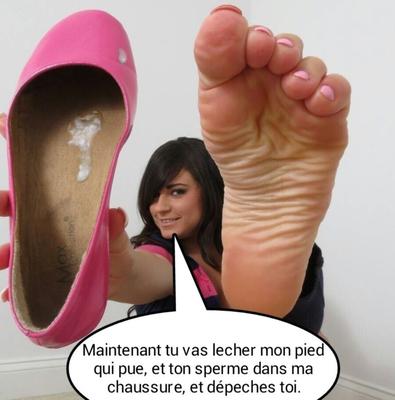 légende française (francais) du sperme dans les chaussures