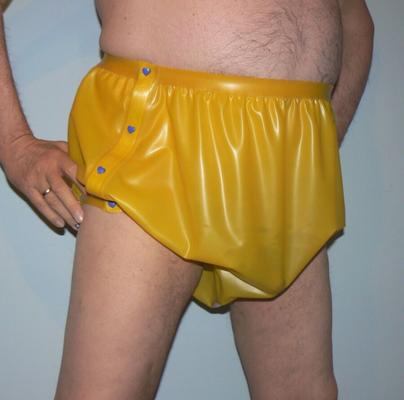 Latex Diaper Pants without Diaper