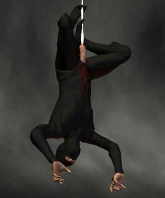 The creeping Black Spider Ninja !