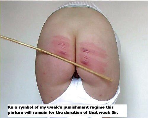 BDSM discipline in white knickers.