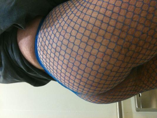 my big ass in fishnet stocking and thong