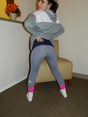 Lucie Cline Teen Leggings and Sock Model