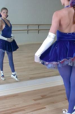 ella - collants violets ballerine