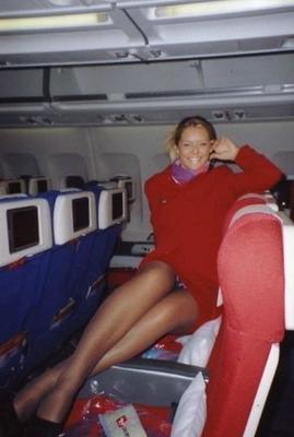 Whatever the airline, the stewardesses are pretty