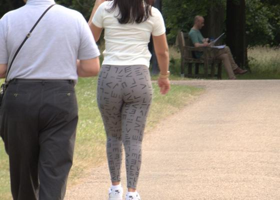 Cheeky patterned lycra