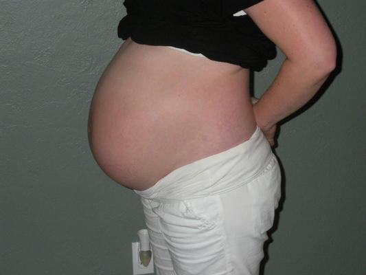 My pregnant belly and weight gain