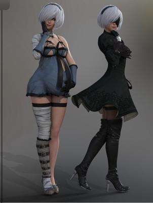 3D Беременная 2B Арт