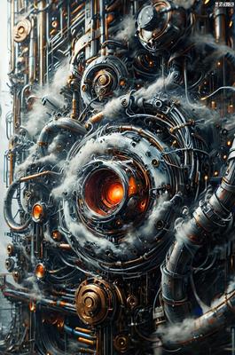 Obra de arte Cosmos Of Ai 0017 (Steampunk)