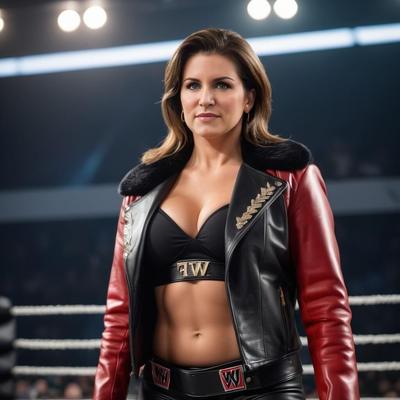 A.I. Stephanie McMahon en cuir