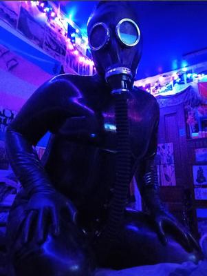 gas mask doll